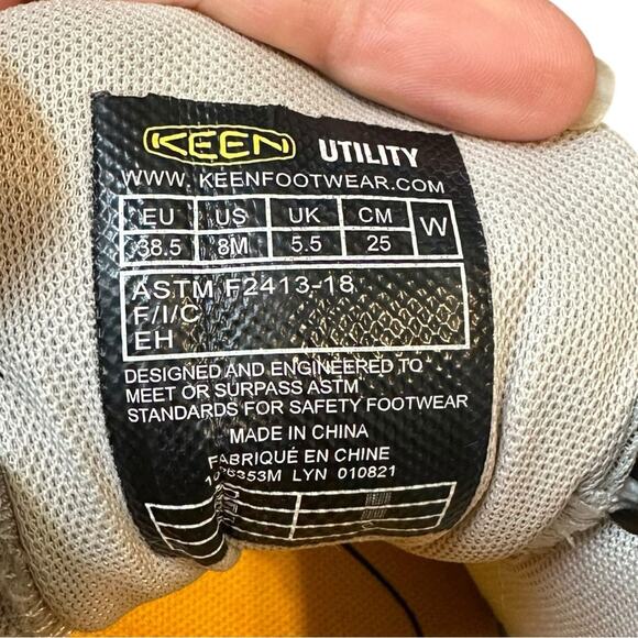 Keen Utility Vista Energy Low Height Sneaker Composite Toe Industrial Work Shoe - Picture 4 of 10